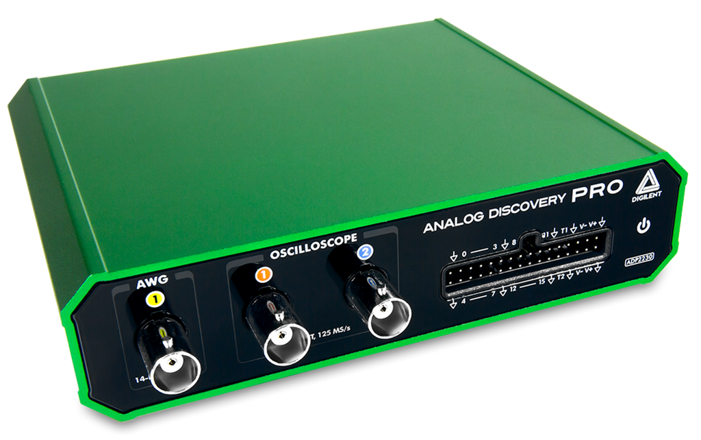 Analog Discovery Pro ADP2230: Mixed Signal USB Oscilloscope, Waveform Generator, Logic Analyzer, and Variable Power Supply