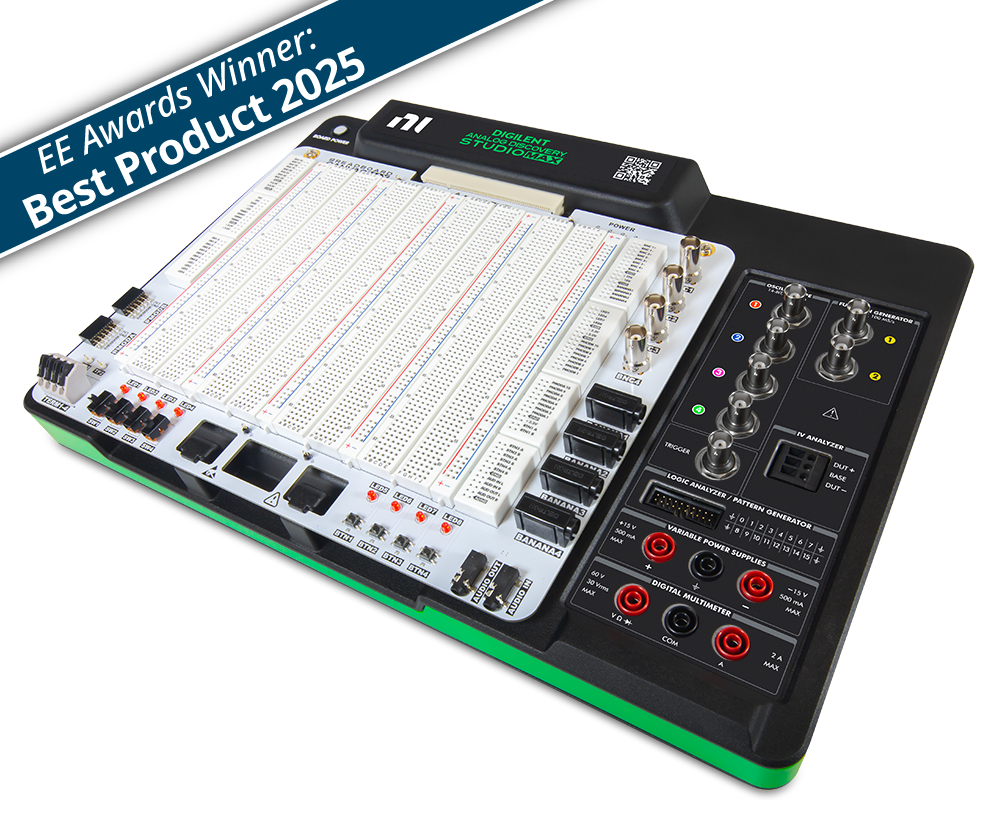 Analog Discovery Studio Max, angled view