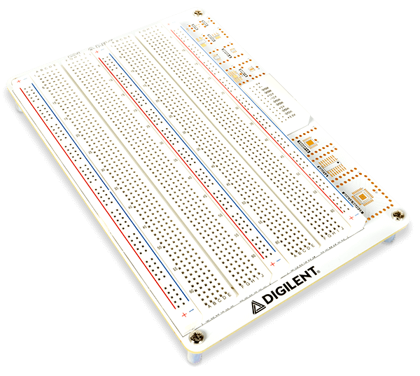 Blank Canvas with breadboards attached, angled view