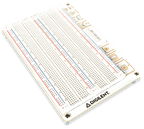 Blank Canvas with breadboards attached, angled view