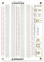 Blank Canvas with breadboards attached, top view