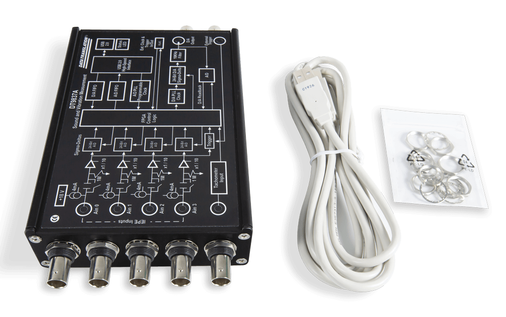 MCC DT9837 Series with included USB cable