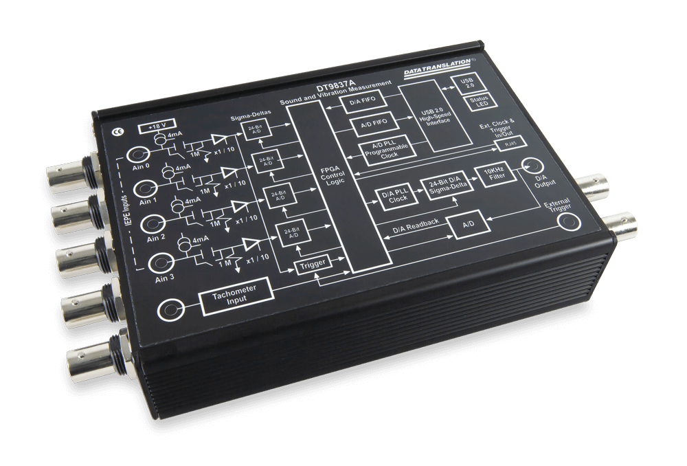 MCC DT9837A dynamic signal analyzer, angled view