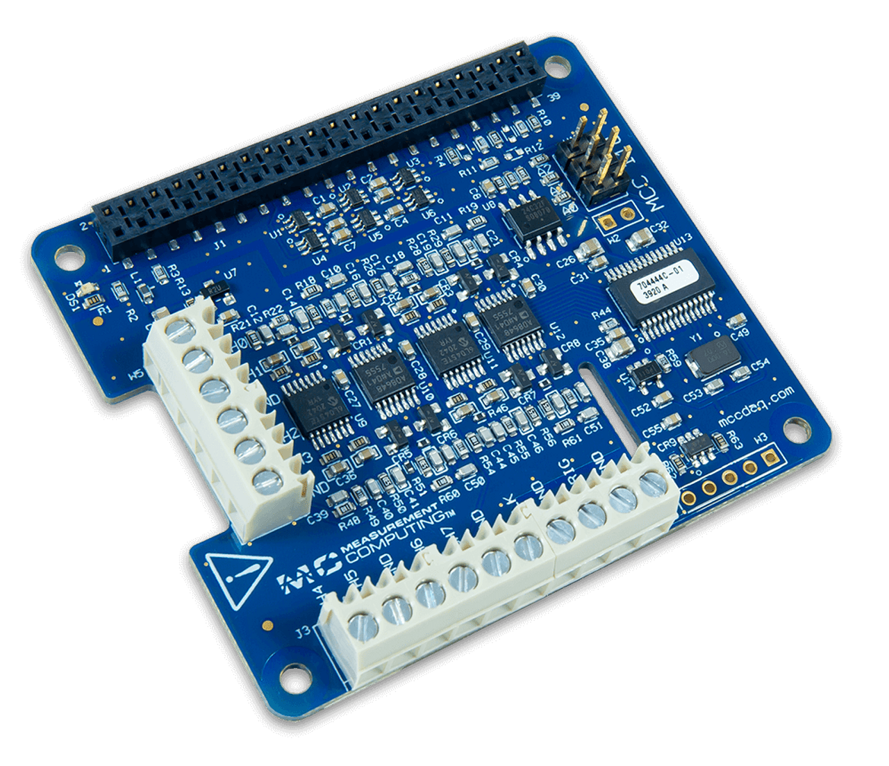 MCC 128: Voltage Measurement DAQ HAT for Raspberry Pi® 16-bit,100 kS/s, 8 SE/4 DIFF Analog Inputs, M