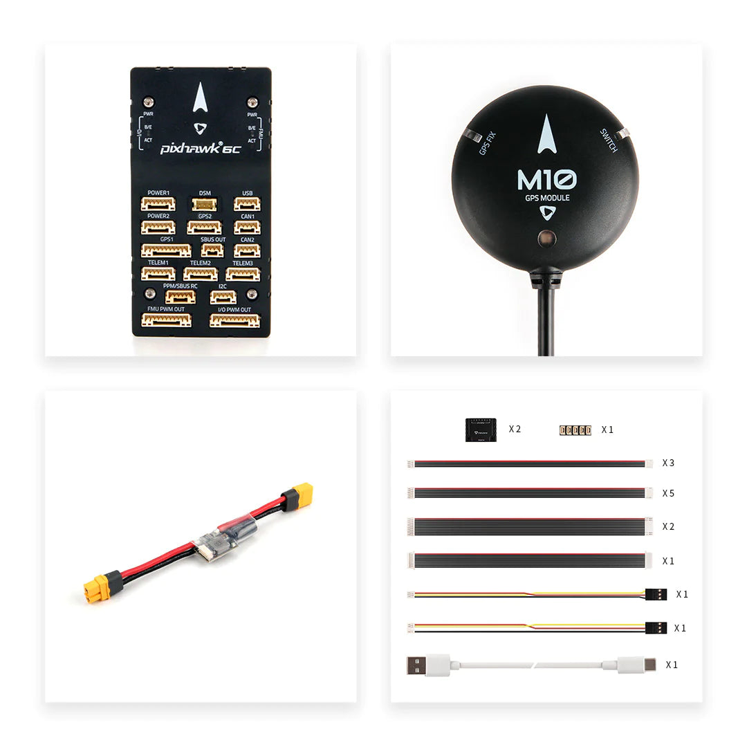 Pixhawk 6C (Aluminum Case) + PM02 +M10 GPS – MG Super Labs