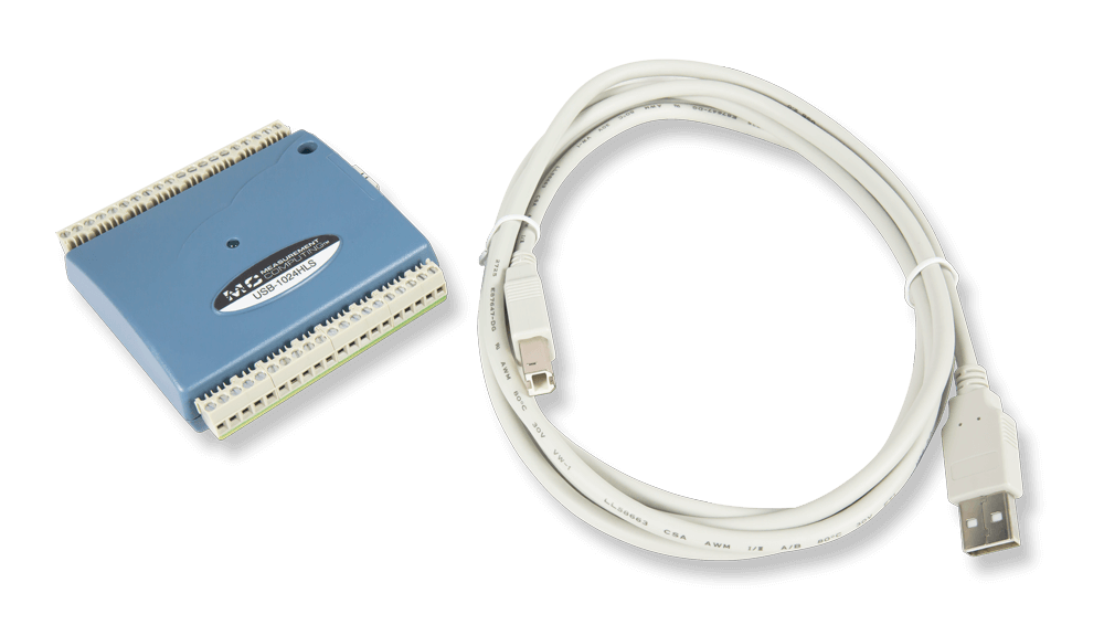 MCC USB-1024HLS with included USB cable