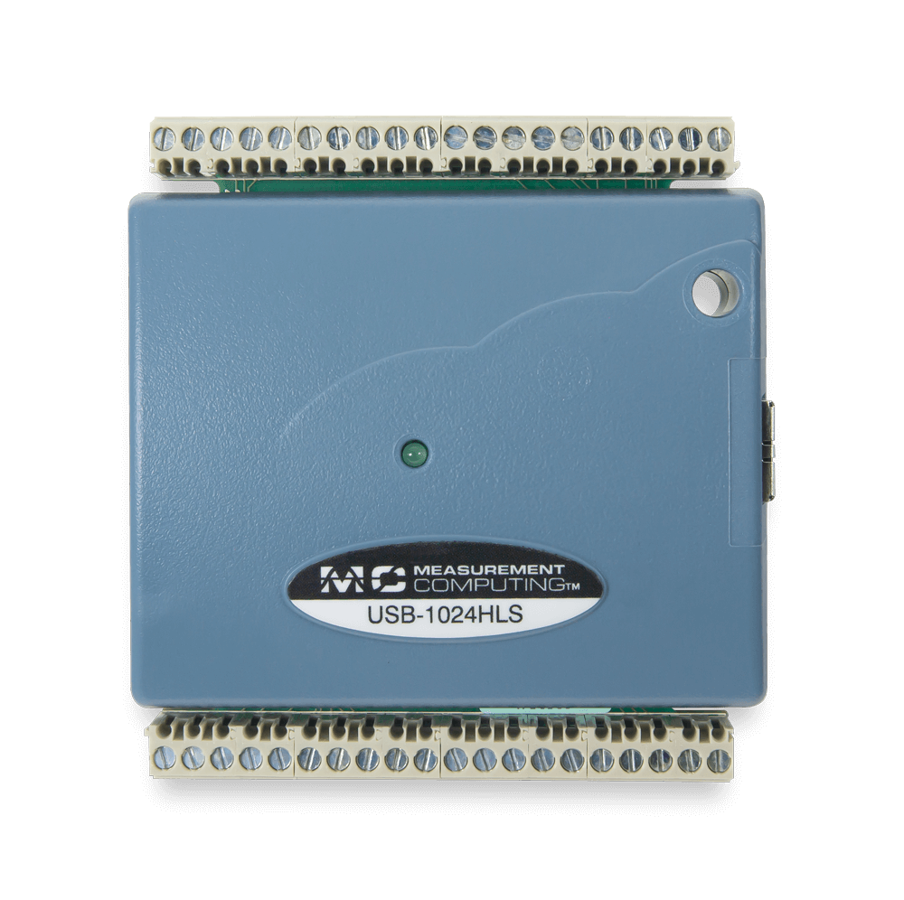 MCC USB-1024HLS, top view