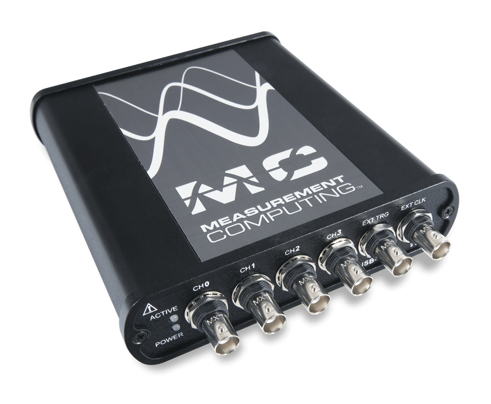 MCC USB-1604HS-2AO, angled view