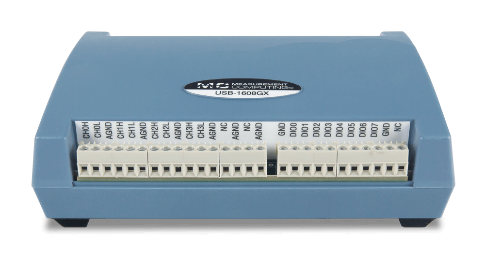 MCC USB-1608G, front view