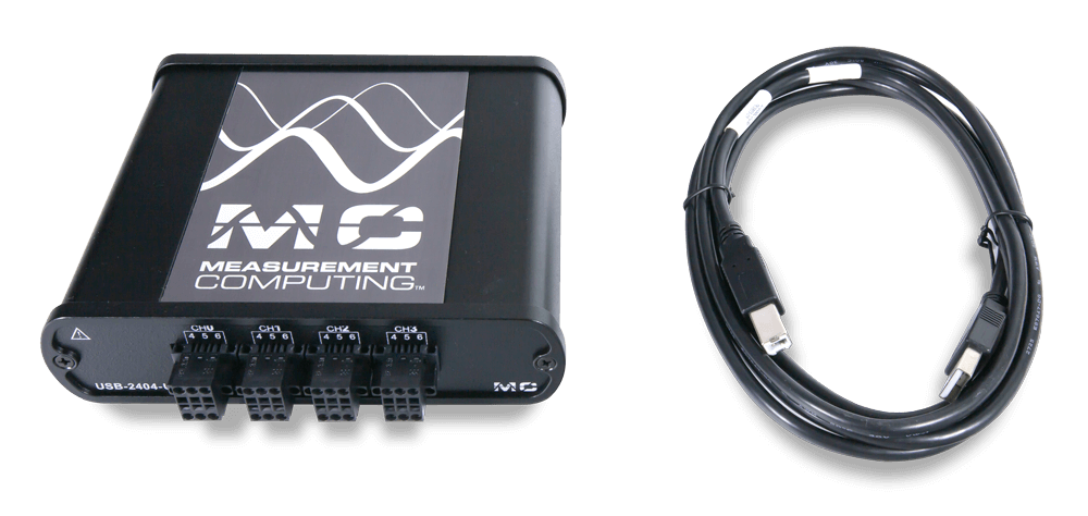 MCC USB-2404-UI with included USB cable