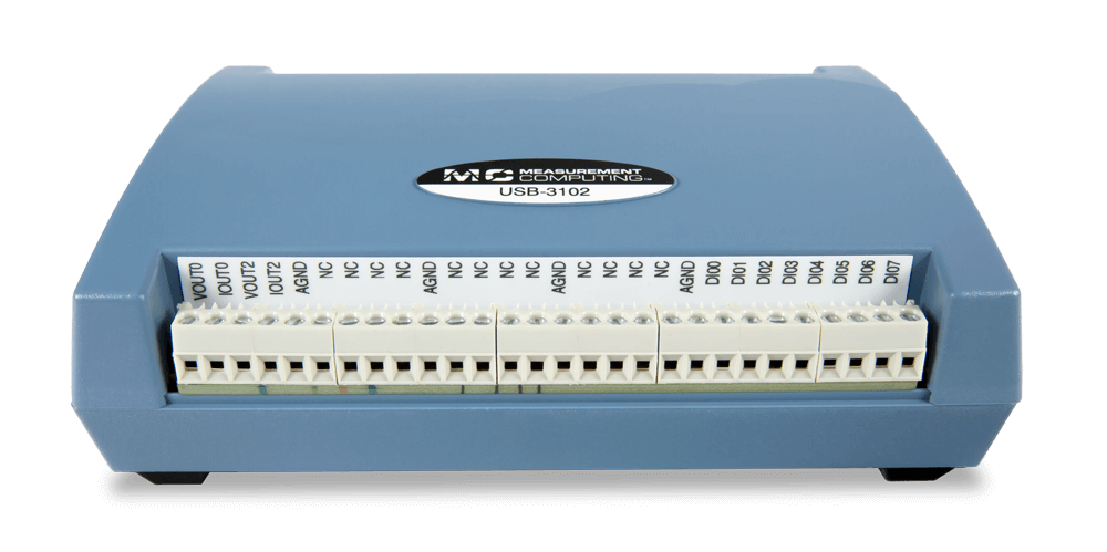 MCC USB-3102, front view