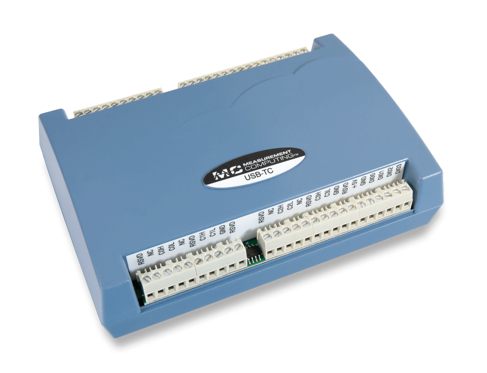 MCC USB-TC, angled view