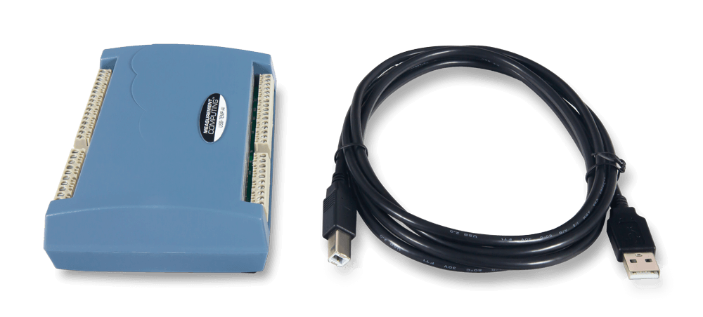 MCC USB-TEMP-AI with included USB cable