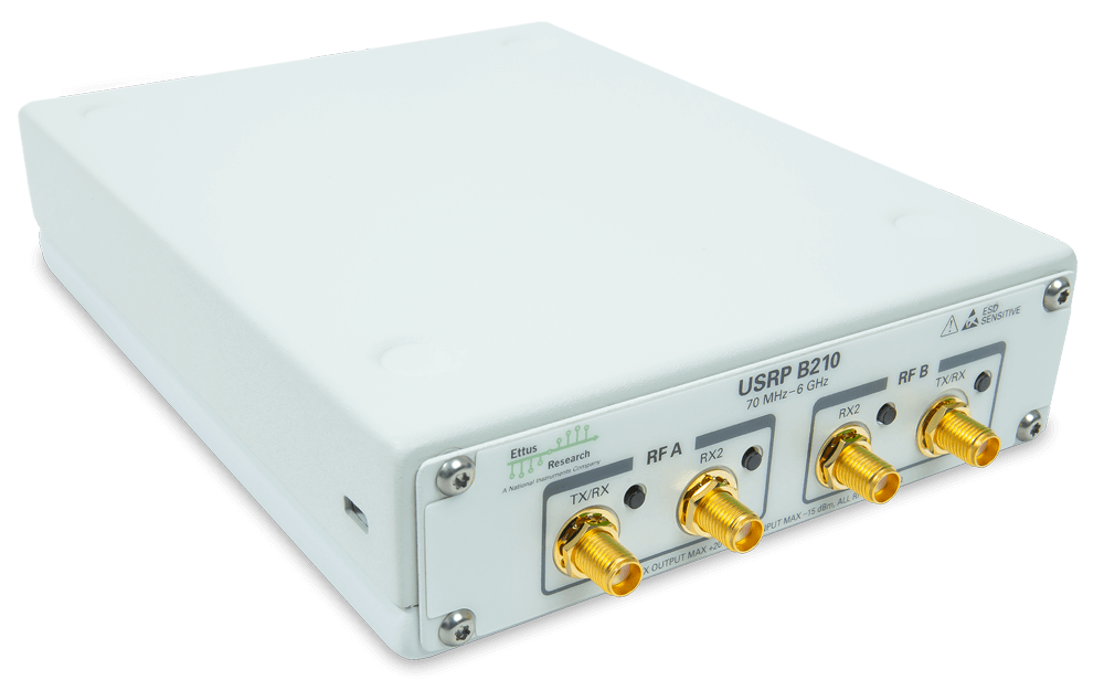 Assembled enclosure kit for USRP B200/B210, front view