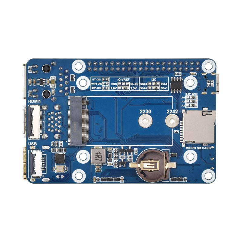 Mini Base Board (B) / Mini-Computer designed for Raspberry Pi Compute Module 5 (NOT Included), Onboard EEPROM And Encryption Chip