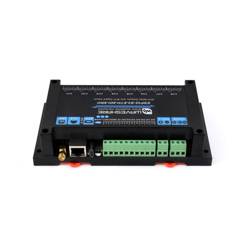 Industrial 8-Channel ESP32-S3 WiFi Relay Module