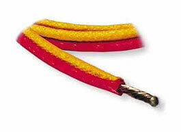 J type thermocouple wire, close up