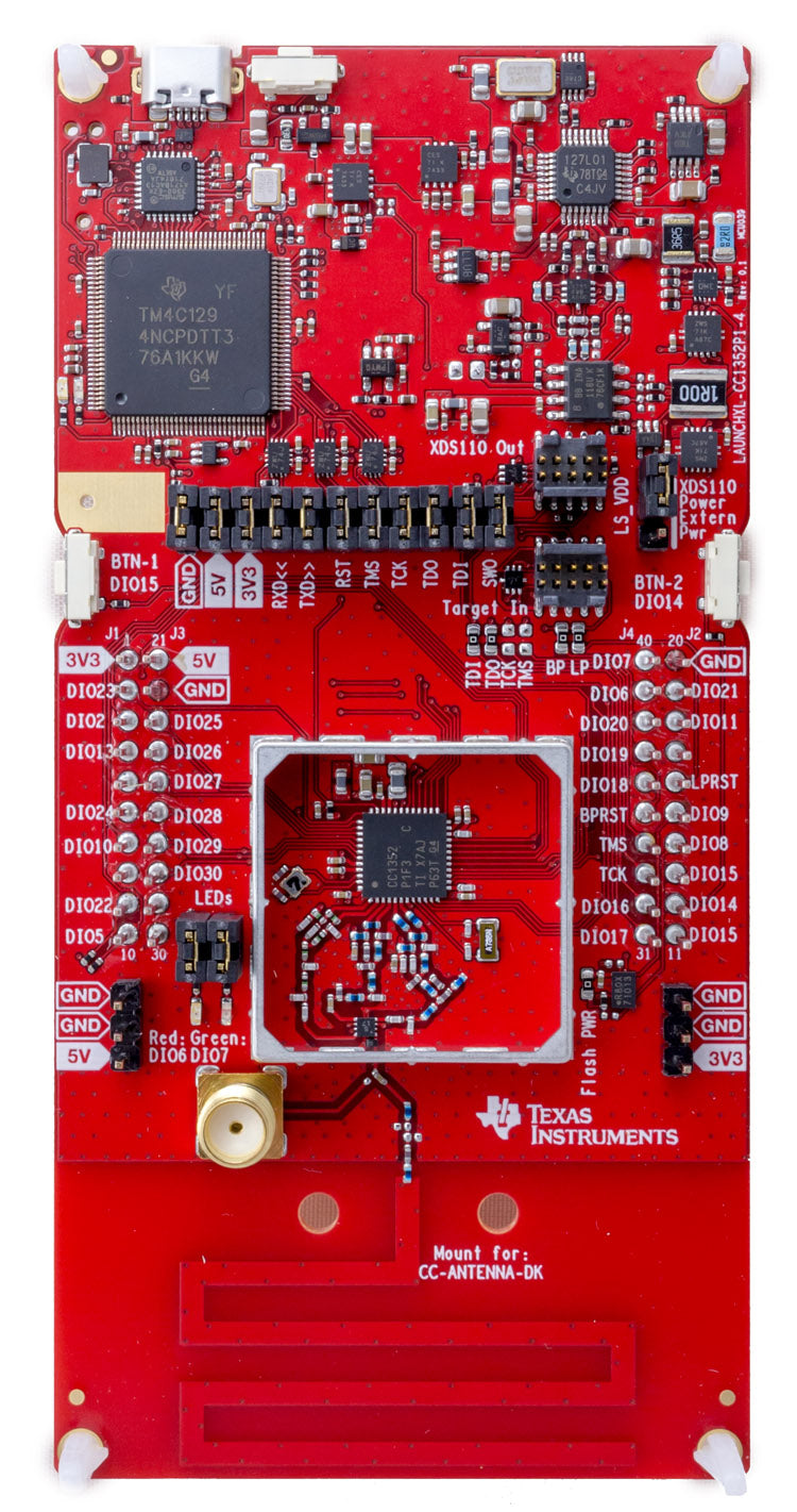 SimpleLink multi-band CC1352P wireless MCU LaunchPad development kit