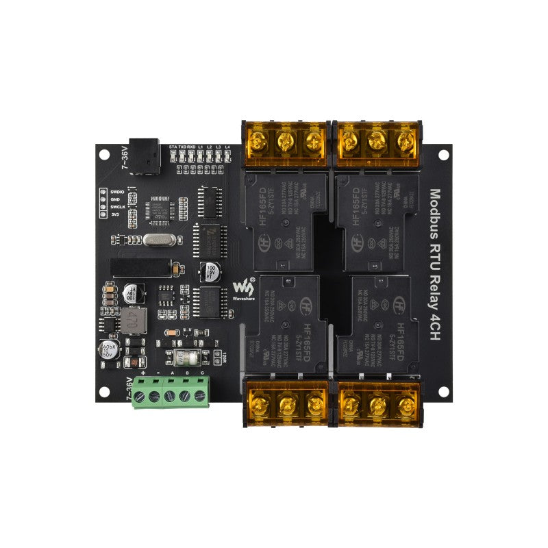 Industrial Modbus RTU 4-ch Relay Module with RS485 Interface