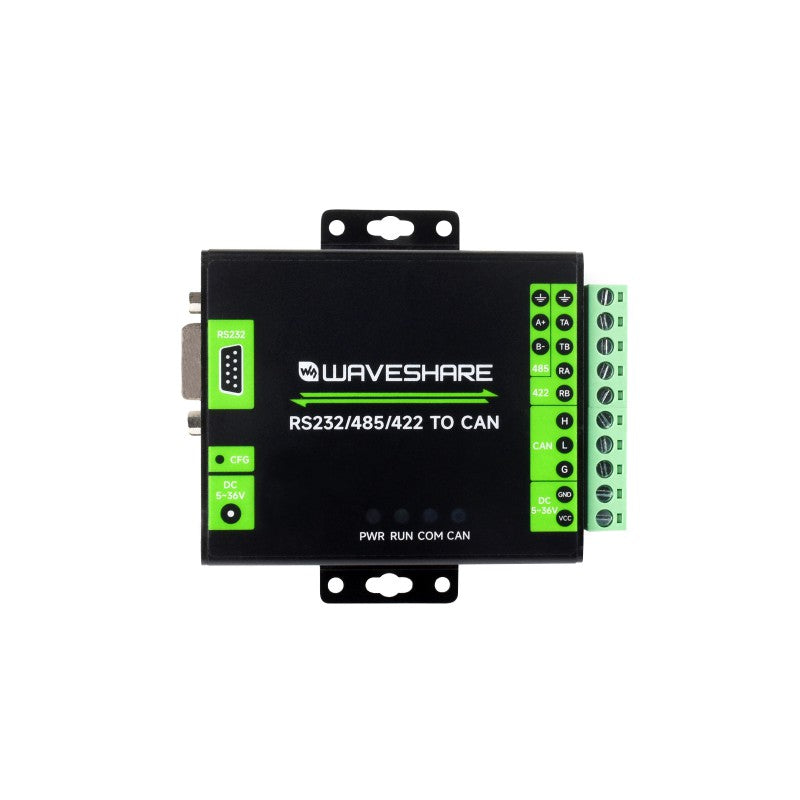 RS232/485/422 To CAN Industrial Isolated Converter, Supports Modbus RTU Conversion
