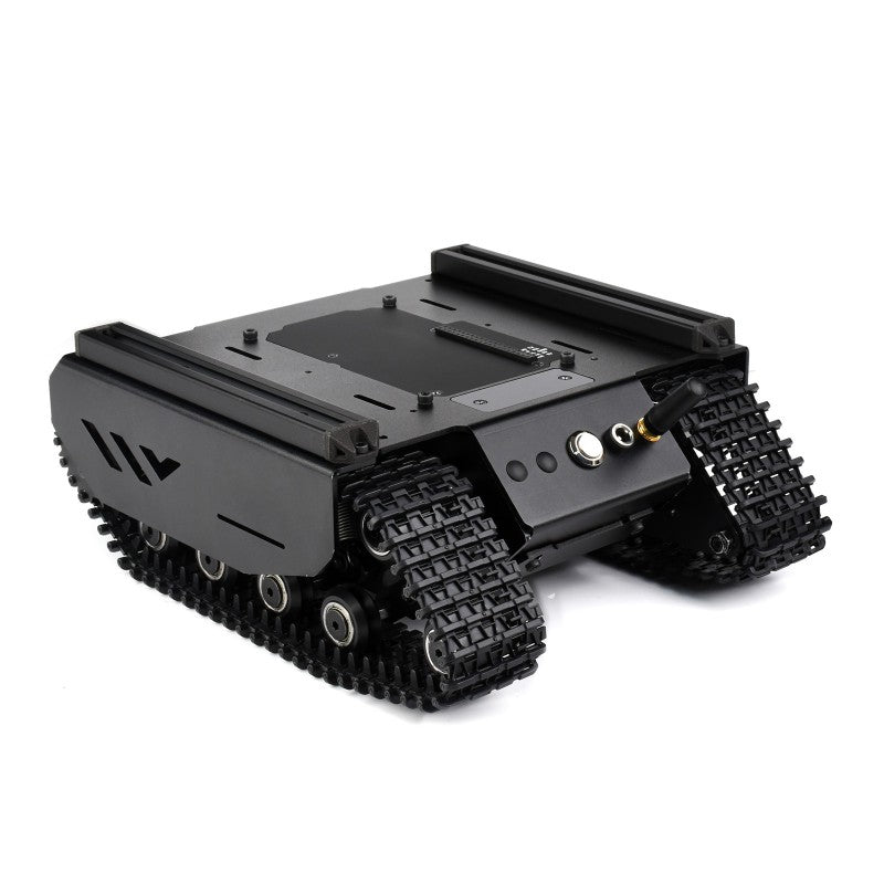 Flexible And Expandable Off-Road Tracked UGV, Multiple Hosts Support, With External Rails and ESP32