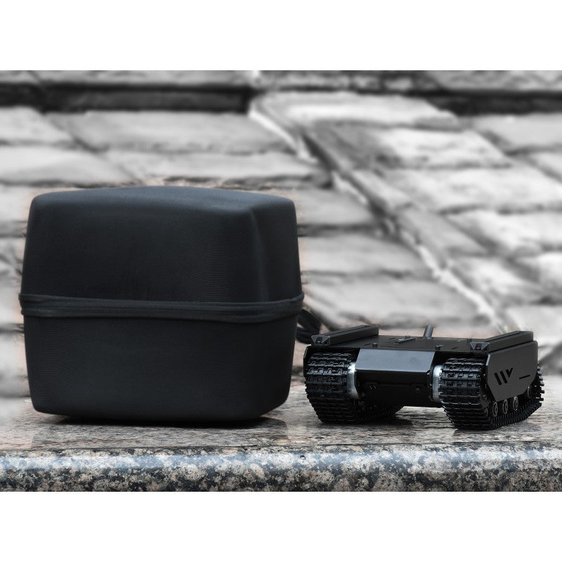 Flexible And Expandable Off-Road Tracked UGV, Multiple Hosts Support, With External Rails and ESP32