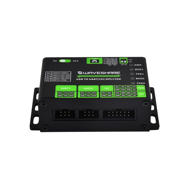USB To UART/I2C/SPI/JTAG Converter, Supports Multiple Interfaces, Compatible with 3.3V and 5V