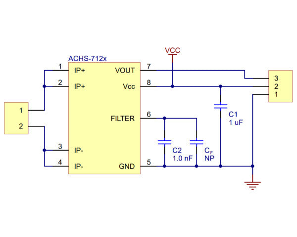 ACHS-7125 Current Sensor Carrier -50A to +50A