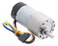 100:1 Metal Gearmotor 37Dx73L mm 12V with 64 CPR Encoder (Helical Pinion)