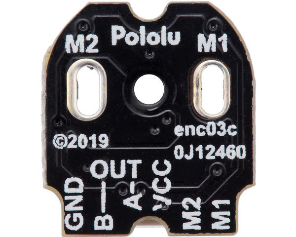Magnetic Encoder Pair Kit with Top-Entry Connector for Micro Metal Gearmotors, 12 CPR, 2.7-18V