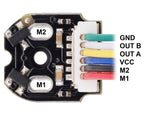 Magnetic Encoder Pair Kit with Top-Entry Connector for Micro Metal Gearmotors, 12 CPR, 2.7-18V