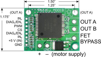 VNH3SP30 Motor Driver Carrier MD01B