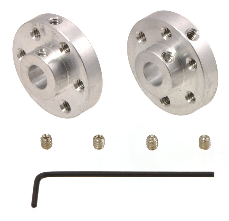 Pololu Universal Aluminum Mounting Hub 6mm Shaft 4-40 Holes (2-Pack)