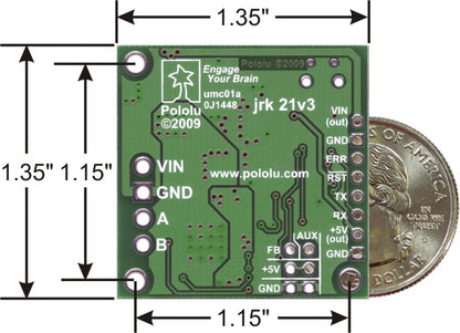 Pololu Jrk 21v3 USB Motor Controller with Feedback