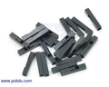 0.1" (2.54mm) Crimp Connector Housing: 1x1-Pin 25-Pack