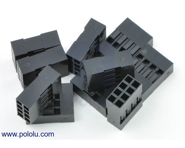 0.1" (2.54mm) Crimp Connector Housing: 2x4-Pin 10-Pack