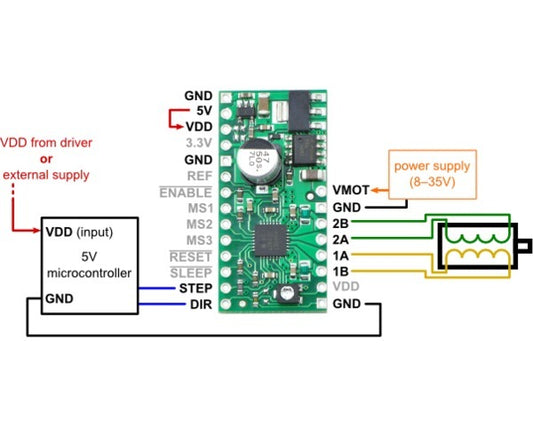 A4988 Stepper Motor Driver Carrier with Voltage Regulators