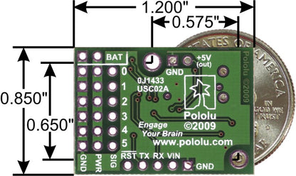 Micro Maestro 6-Channel USB Servo Controller (Assembled)
