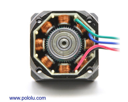 Stepper Motor: Bipolar, 200 Steps/Rev, 42×38mm, 2.8V, 1.7 A/Phase