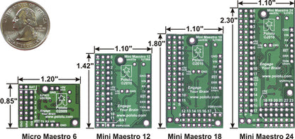 Mini Maestro 24-Channel USB Servo Controller (Assembled)