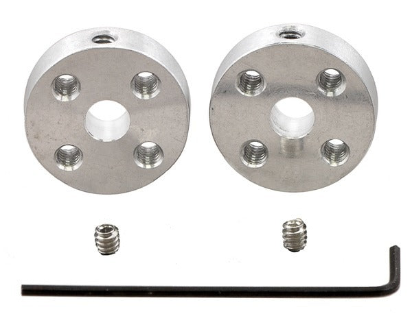 Pololu Universal Aluminum Mounting Hub for 5mm Shaft, #4-40 Holes (2-Pack)