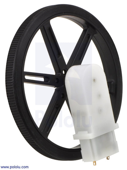 Pololu Wheel 90x10mm Pair- Black