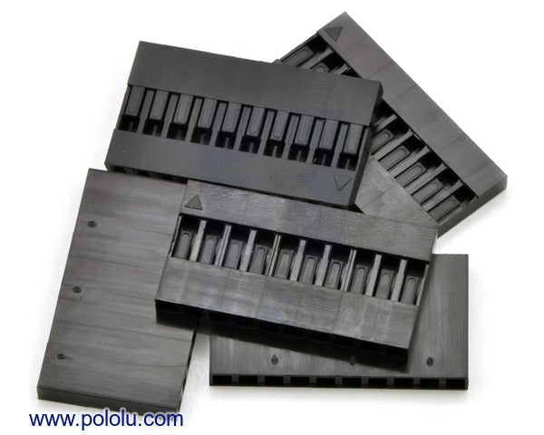 0.1" (2.54mm) Crimp Connector Housing: 1x10-Pin 5-Pack