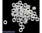 Nylon Spacer: 2mm Length, 4mm OD, 2.7mm ID (50-Pack)