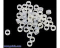 Nylon Spacer: 2mm Length, 5mm OD, 3.3mm ID (50-Pack)