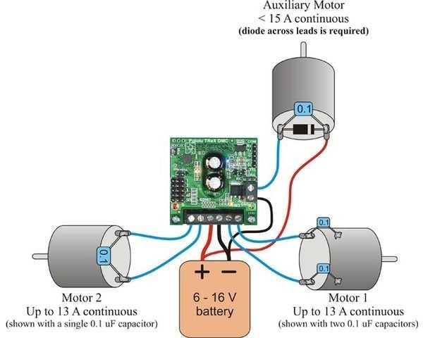 Pololu TReX Dual Motor Controller DMC01
