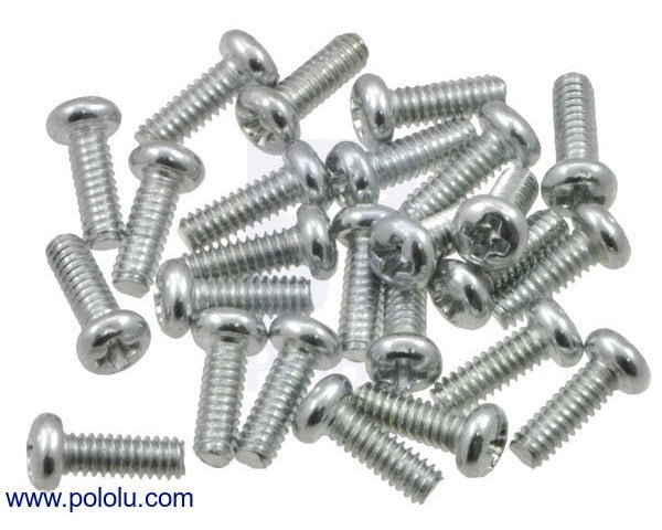 Machine Screw: #2-56, 1/4″ Length, Phillips (25-pack)