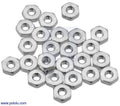 Machine Hex Nut: #4-40 (25-pack)