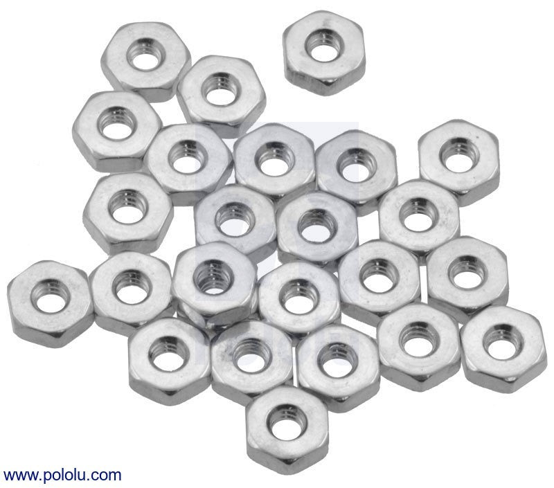 Machine Hex Nut: #4-40 (25-pack)