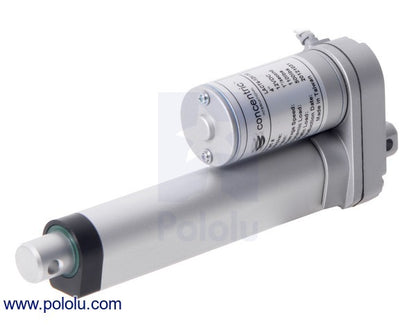 Glideforce LACT4-12V-20 Light-Duty Linear Actuator: 50kgf, 4" Stroke (3.9" Usable), 0.57"/s, 12V